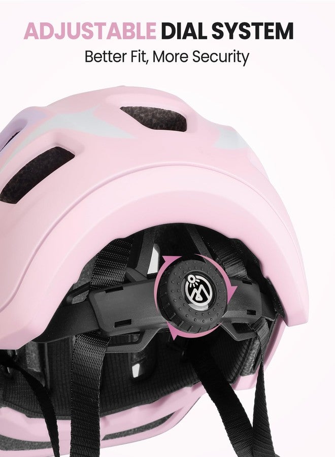 OutdoorMaster Kids Full Face Helmet - Adjustable Toddler Bike Helmet with Detachable Chin Pad - Suitable for Mountain & Road Cycling - Pink, XS - Image 4